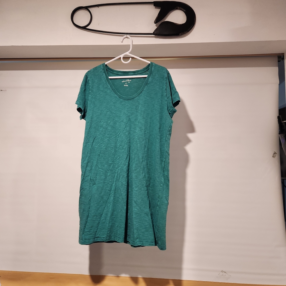Universal Thread Teal Short Sleeve Tee Dress
